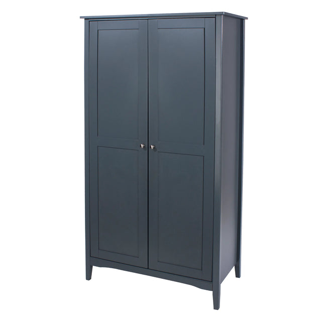 Como - Wardrobe - 2 Door Blue Panelled