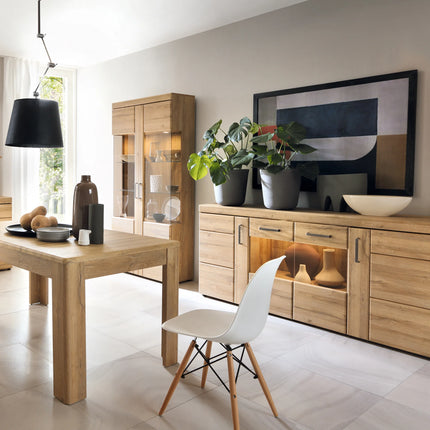 Cortina - 4 Door Wide Glazed Sideboard