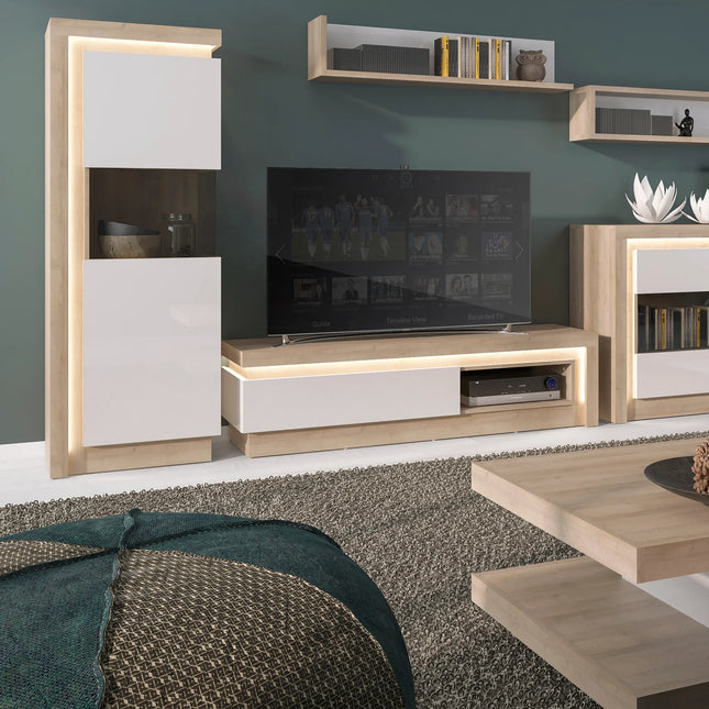 Lyon - 1 Drawer TV Cabinet with Open Shelf