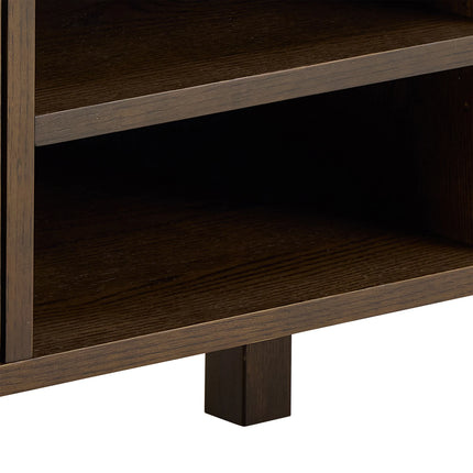 Southampton TV Unit 2 Doors 1 Shelf Ceramic Cream Scandinavian Design