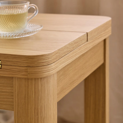 Southampton Extendable Rectangular Dining Table in Matt Oak 90 x 120 cm