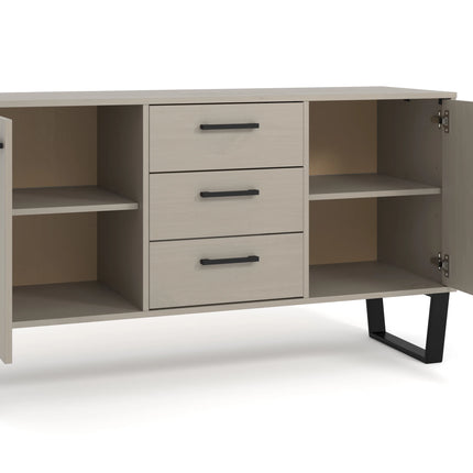Texas - Sideboard - 2 Door 3 Drawer Grey Waxed Pine