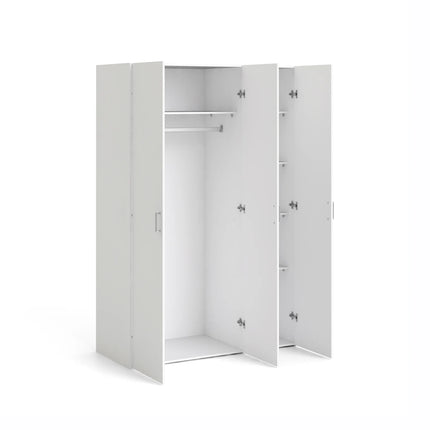 Space - Wardrobe with 3 Doors in White