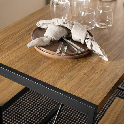 Bahamas - Bar Table Set in Black and Oak