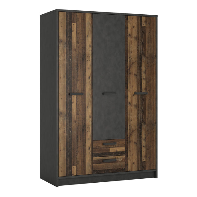 Brooklyn - 3 Door Wardrobe with 2 Drawers