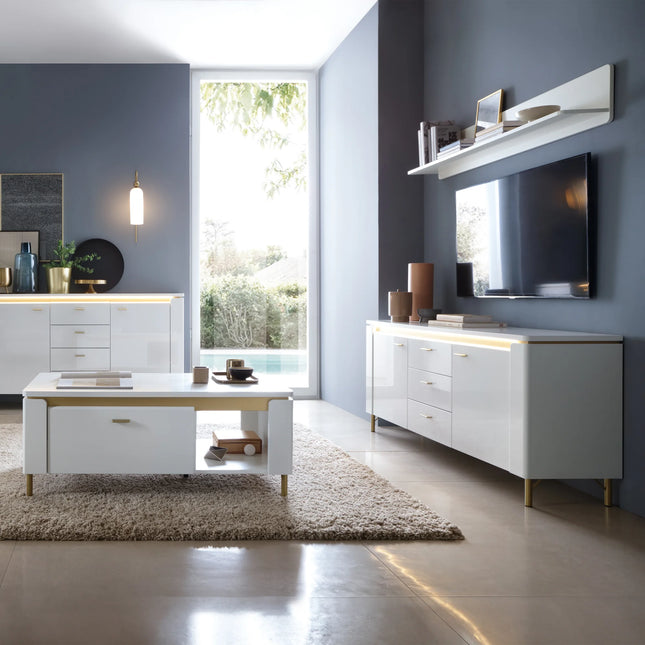 Lazio - TV Cabinet 2 Door 3 Drawer