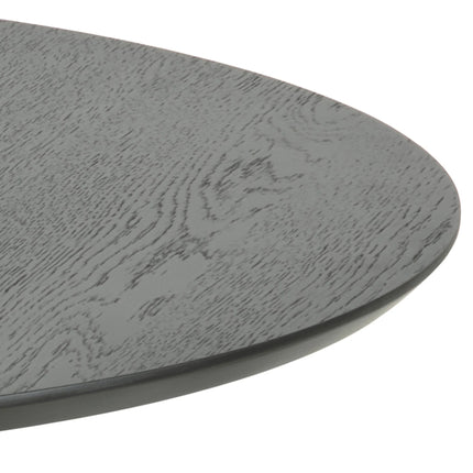 I Duncan Round Coffee Table in Black 80x45cm