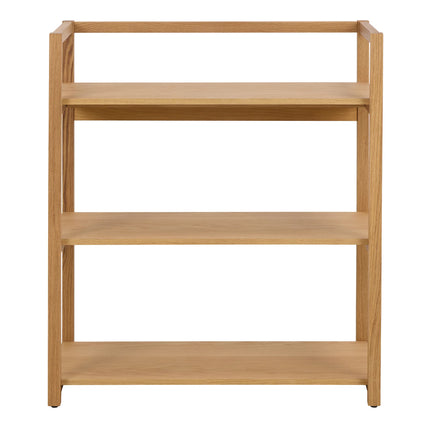 Ludza Rectangular Bookcase With 3 Shelves in Oak – Stylish Storage