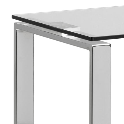 Katrine Console Table With Glass Top – Choice Of Finishes