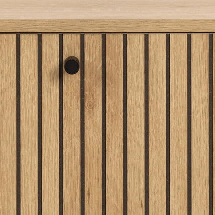 Albany Shoe Cabinet Oak Effect Wall Mounted 72cm