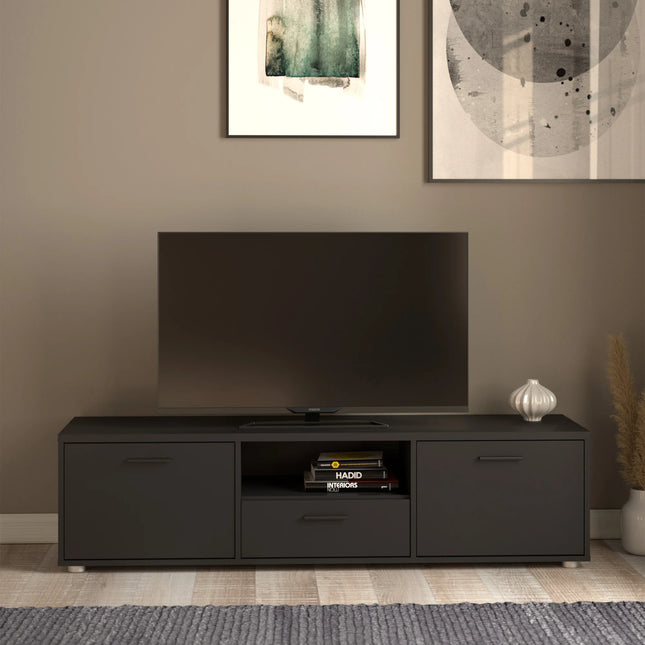 Media TV Unit With 2 Doors & 1 Drawer – Choice Of Sizes & Finishes
