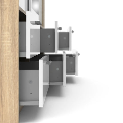 Line - Wardrobe with 3 Doors 6 Drawers