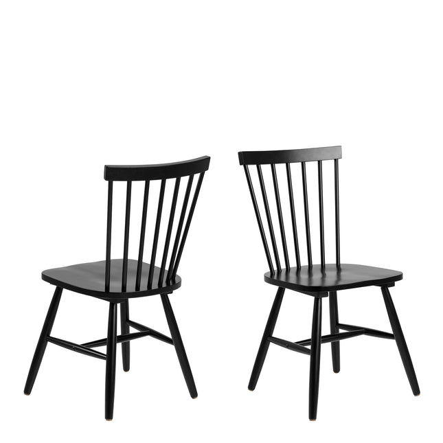 Riano Dining Chairs Set Of 2 – Lacquered Birch, Choice Of Finishes