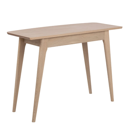 Woodstock 1 Drawer Desk in Oak with White Pigmented Oiled Finish