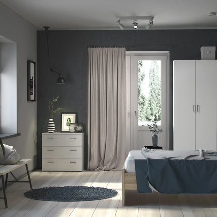Space - 3 Piece Bedroom Set, Bedside, Chest and 2 Door Wardrobe