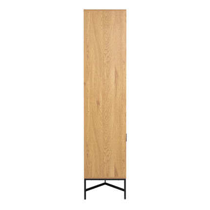 Jaipur Display Cabinet With 4 Doors and 6 Shelves in Wild Oak