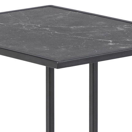 Infinity - Side Table in Matt Black