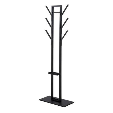 Vinson Coat Hanger Matt Black Steel Frame with Base 56x28x165 cm