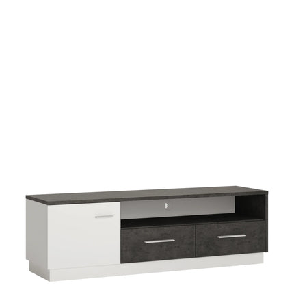 Zingaro - 1 Door 2 Drawer wide TV Cabinet