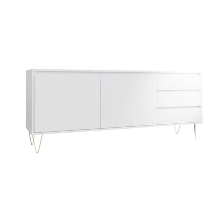 Monaco - 2 Door 3 Drawer Cabinet - White