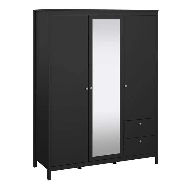 Madrid - Wardrobe with 2 Doors + 1 Mirror Door + 2 Drawers