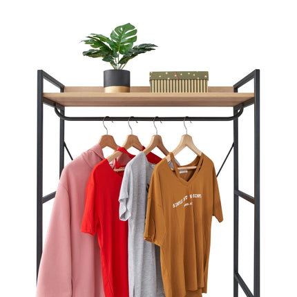 Claire - 4 Shelf Open Wardrobe - Riviera Oak
