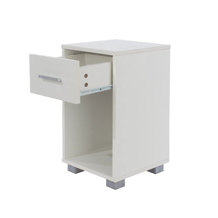 Lido - Bedside Table - 1 Drawer White