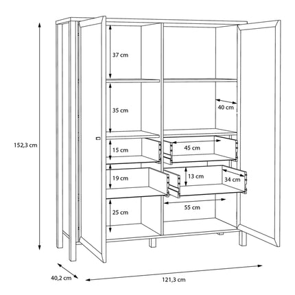 High Rock - Extra Wide Display Cabinet