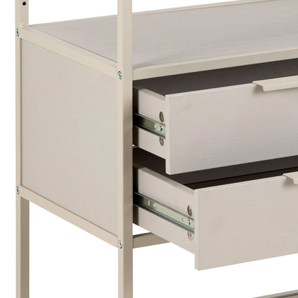 Seaford - Storage Unit with 2 Drawers and 3 Shelves