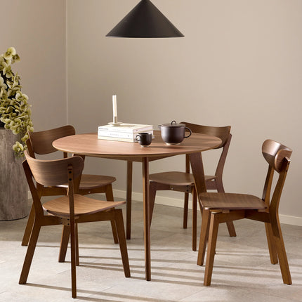 Roxby - Large Dining Table with 4 Roxby Dining Chairs