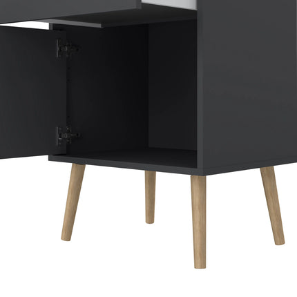 Cumbria Bedside Table 1 Door 1 Drawer Laminate
