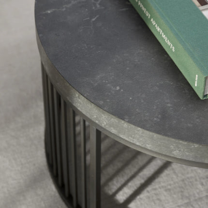 Strington Round Coffee Table in Matt Black – Scandinavian Design