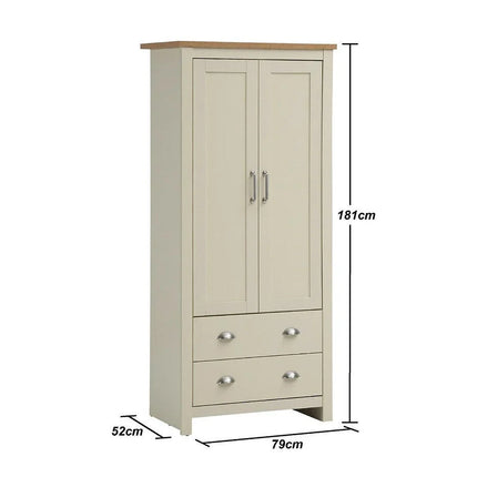 Lisbon - 2-Piece Set - 2-Door Wardrobe & 4-Drawer Chest