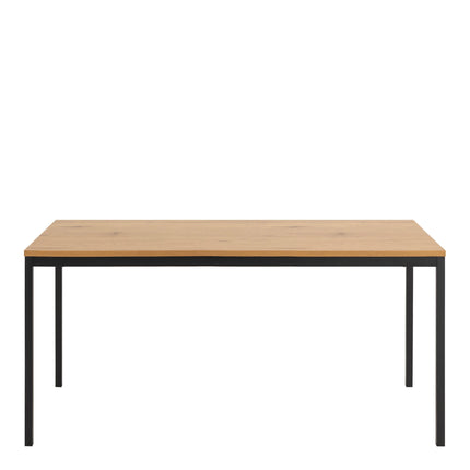 Seaford - Dining Table in Black & Oak