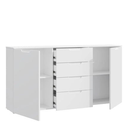 Sienna - Wide Chest of 4 Drawers and 2 Doors