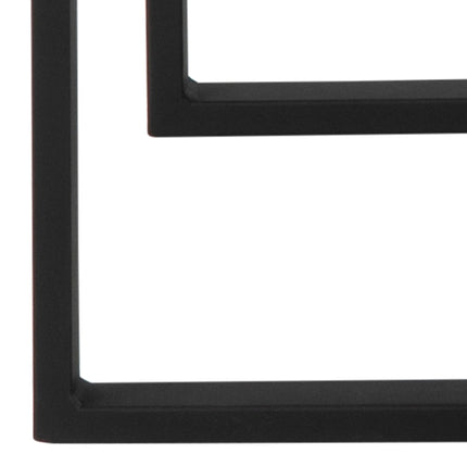 Katrine Ceramic Nest of Tables Black Set of 3 Stylish Square Tables