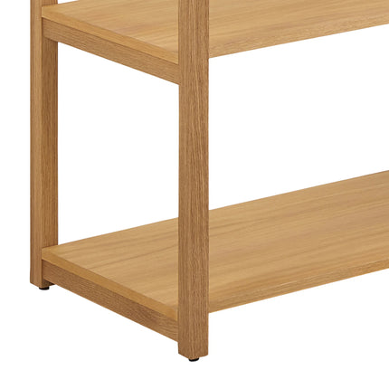 Ludza Rectangular Oak Bookcase With 6 Shelves – Stylish Storage