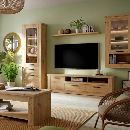 Corona - 2 Drawer 1 Door Coffee TV Unit