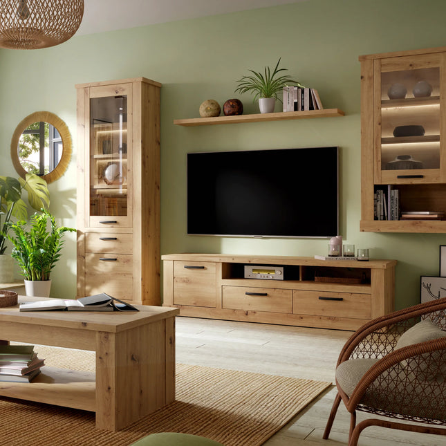 Corona - 2 Drawer 1 Door Coffee TV Unit