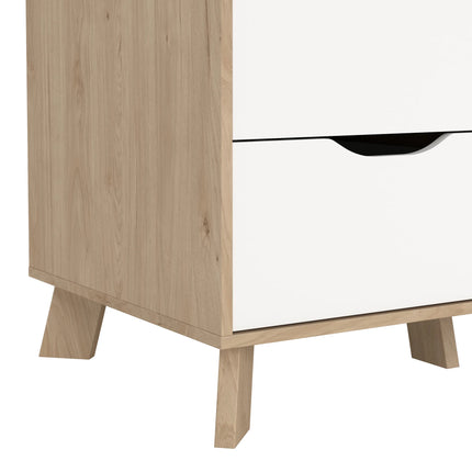 Ikast - Wardrobe 3 Doors and 2 Drawers with Mirror