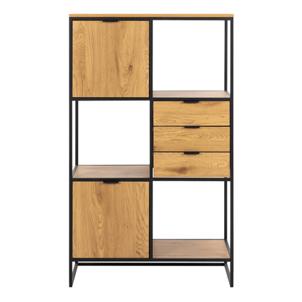 Swindon - Bookcase with 2 Doors, 3 Drawers and 1 Shelf