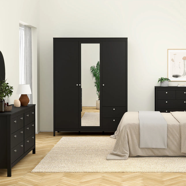 Madrid - Wardrobe with 2 Doors + 1 Mirror Door + 2 Drawers