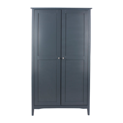 Como - Wardrobe - 2 Door Blue Panelled