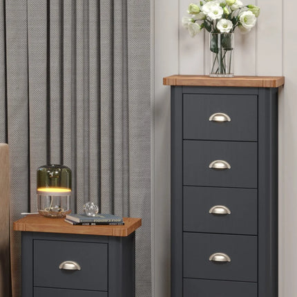 Boston - Chest of Drawers - 5 Drawer Narrow Traditional