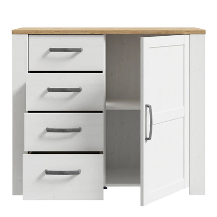 Bohol 1 Door 4 Drawer Chest – Provensal Storage, Choice Of Finishes