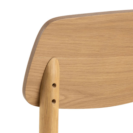 Barlow - Dining Chair in Matt Oak Set of 2