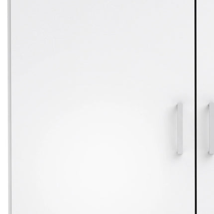 Space - Wardrobe with 2 Doors in White