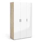 Oak and White High Gloss