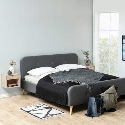 Century 1 Drawer Wall Mounted Bedside with Shelf
