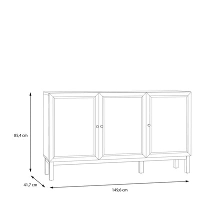 Wensley - 3 Door 1 Drawer Sideboard